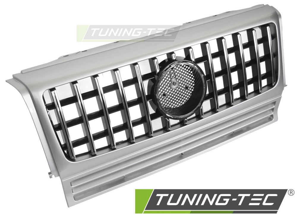 Sportgrill W464-Look Silber/Chrom passend für Mercedes W463 90-12