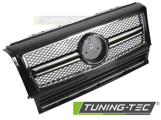 Sportgrill Schwarz/Chrom passend für Mercedes W463 90-12