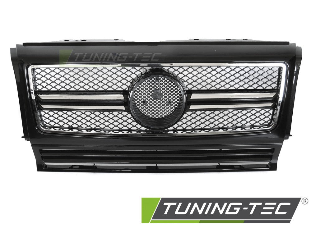 Sportgrill Schwarz/Chrom passend für Mercedes W463 90-12