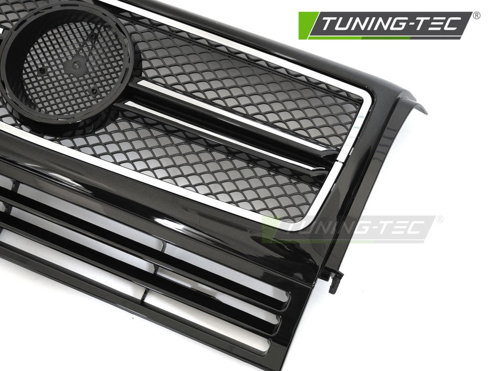 Sportgrill Schwarz/Chrom passend für Mercedes W463 90-12
