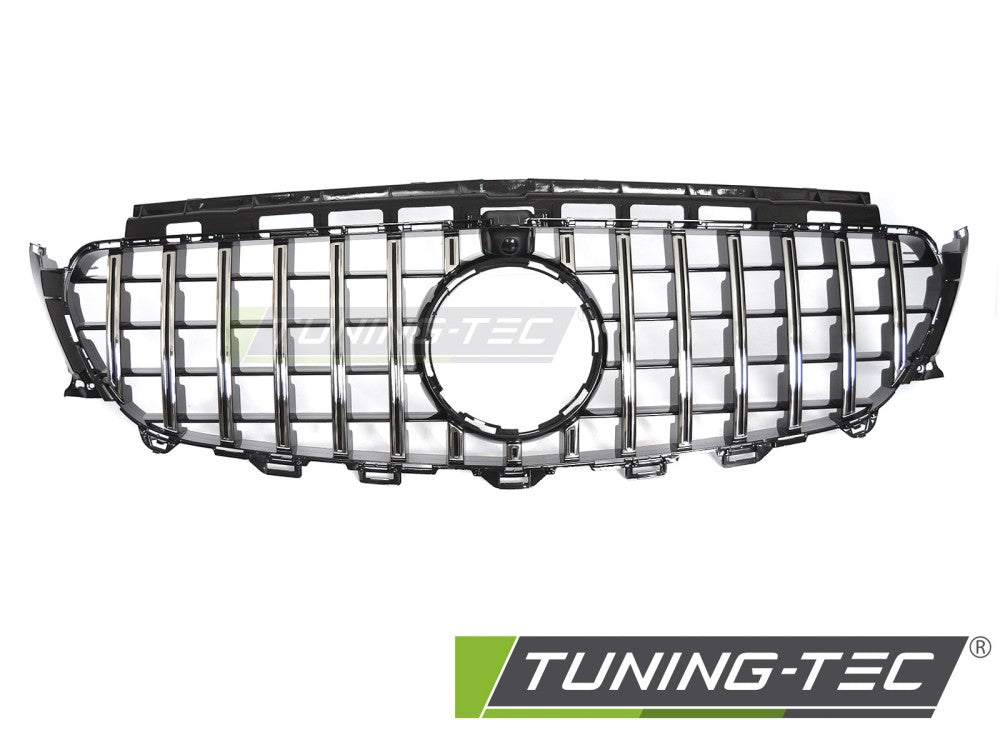 Sportgrill Chrom/Schwarz mit Kameravorbereitung passend für Mercedes W213 / S213 16-19