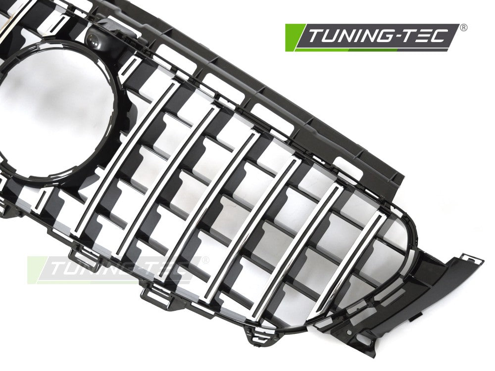 Sportgrill Chrom/Schwarz mit Kameravorbereitung passend für Mercedes W213 / S213 16-19