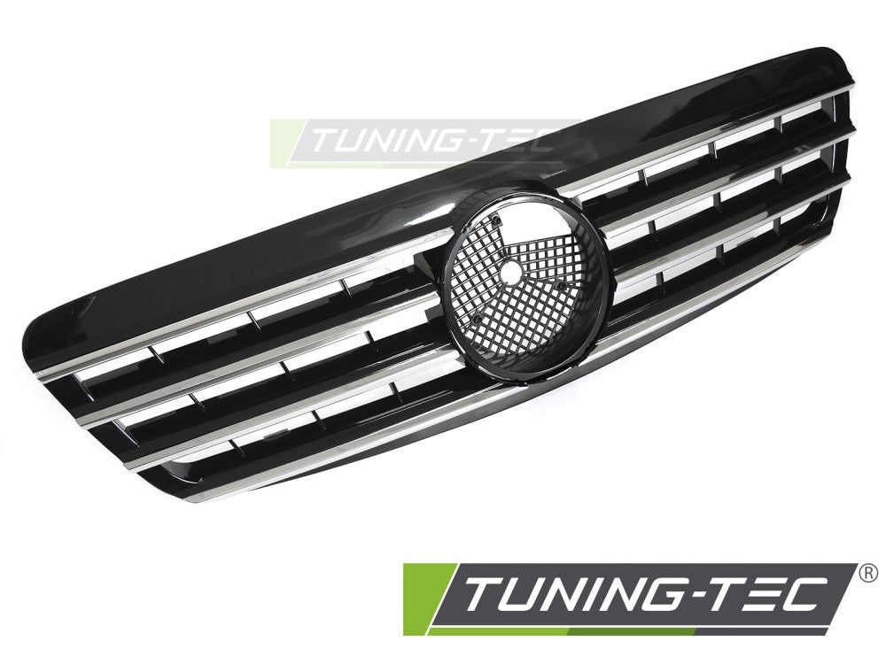 Sportgrill Chrom/Schwarz passend für Mercedes W220 98-02