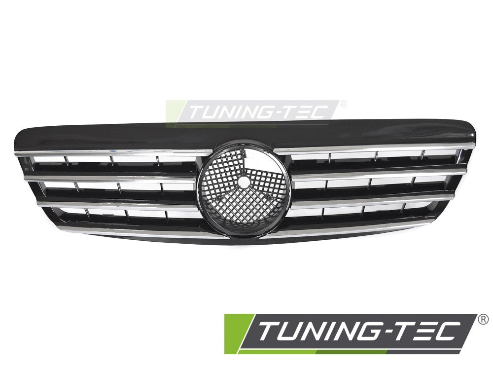 Sportgrill Chrom/Schwarz passend für Mercedes W220 98-02