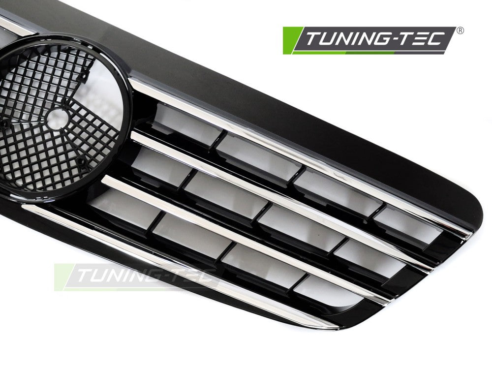 Sportgrill Chrom/Schwarz passend für Mercedes W220 98-02