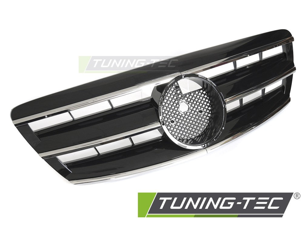 Sportgrill Chrom/Schwarz passend für Mercedes W220 02-05