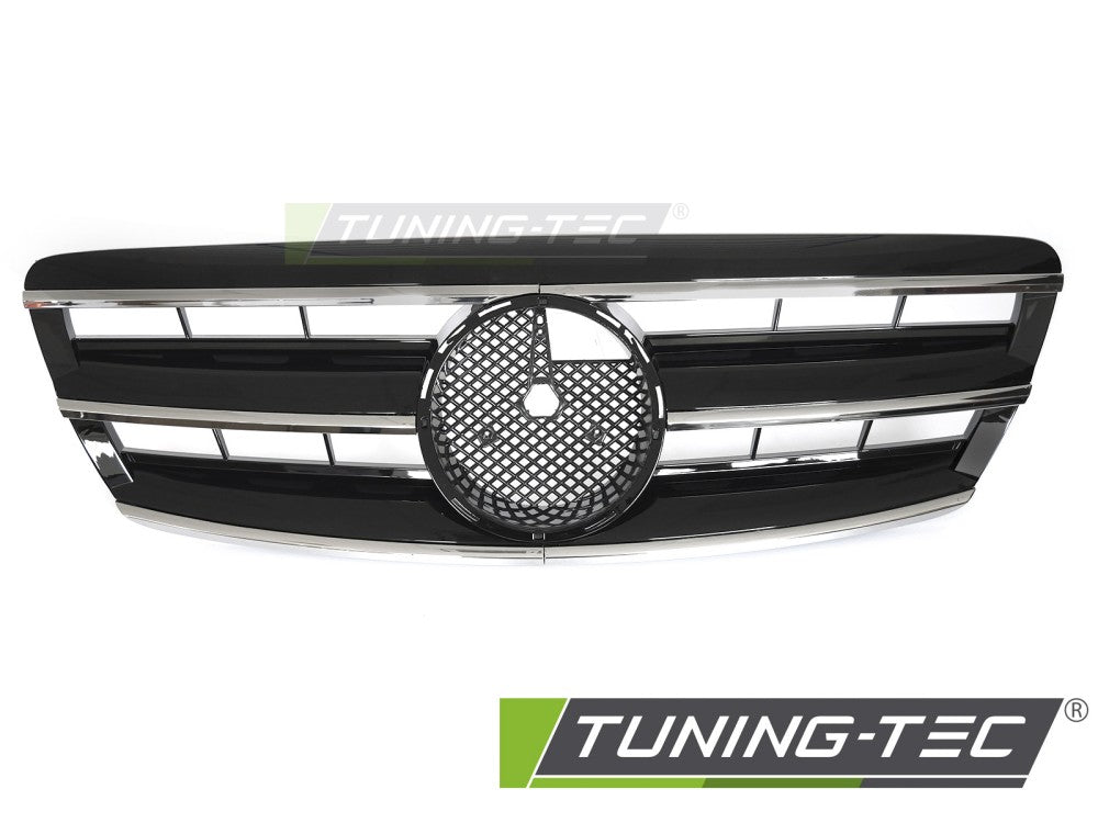 Sportgrill Chrom/Schwarz passend für Mercedes W220 02-05