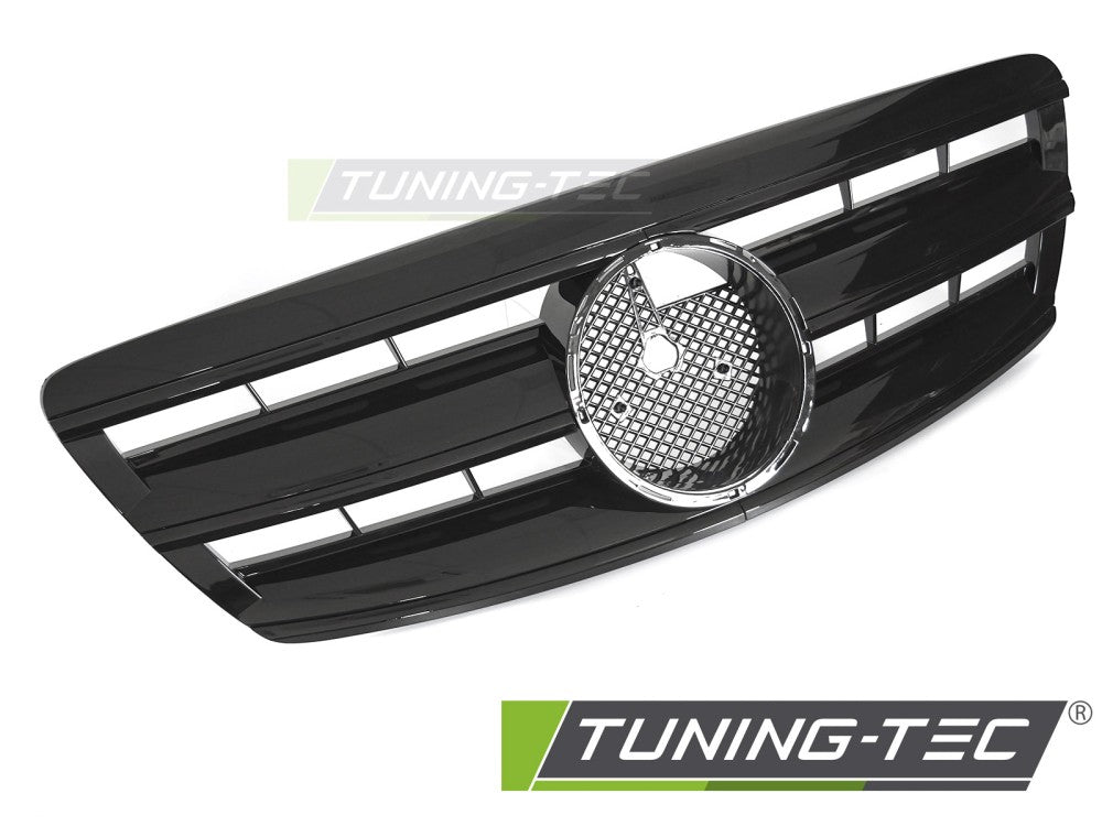 Sportgrill Schwarz glänzend passend für Mercedes W220 02-05
