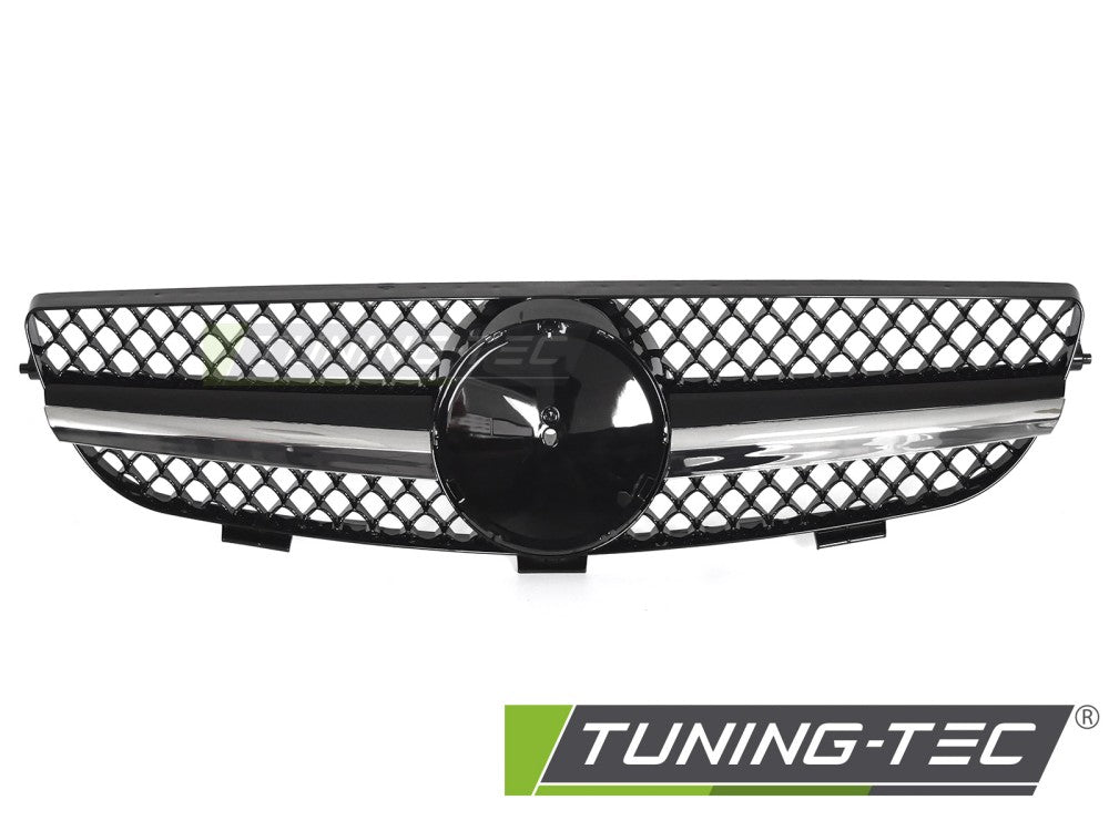 Sportgrill Chrom/Schwarz passend für Mercedes CLK W209 03-10