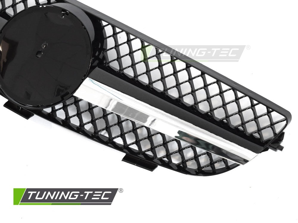 Sportgrill Chrom/Schwarz passend für Mercedes CLK W209 03-10