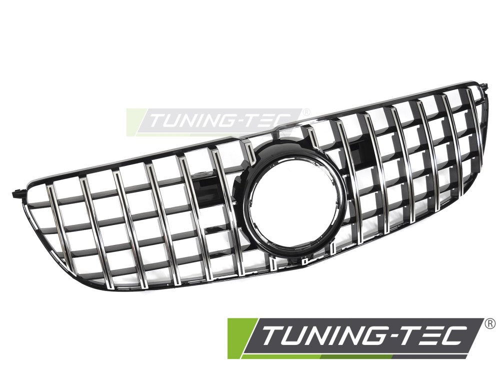 Sportgrill Schwarz/Chrom passend für Mercedes GLS X166 15-19