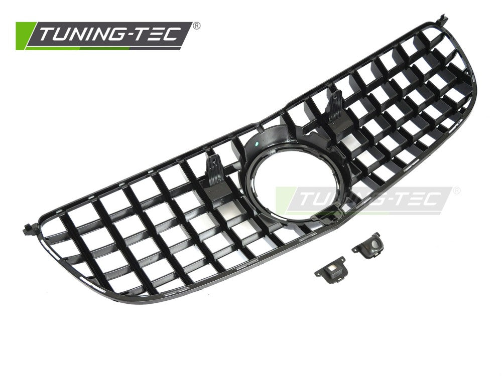 Sportgrill Schwarz/Chrom passend für Mercedes GLS X166 15-19