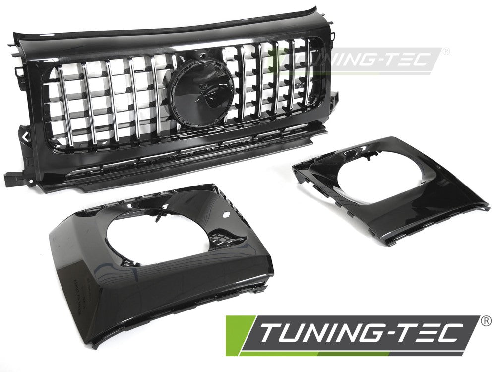 Sportgrill Schwarz/Chrom passend für Mercedes G-CLASS W464 18-24