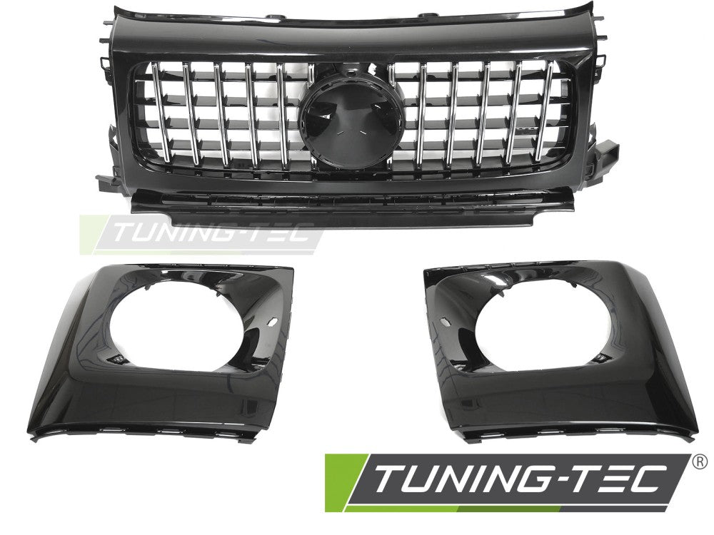 Sportgrill Schwarz/Chrom passend für Mercedes G-CLASS W464 18-24