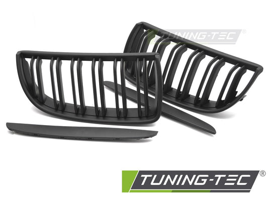 Sportgrill Sportausführung Schwarz matt Doppelsteg passend für BMW E90 / E91 05-08