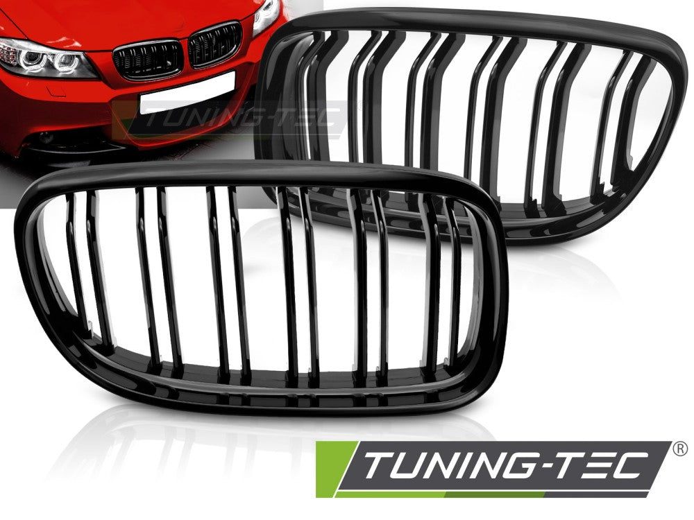 Sportgrill Sportausführung Schwarz glänzend Doppelsteg passend für BMW E90 / E91 LCI 09-11