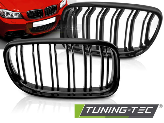 Sportgrill Sportausführung Schwarz glänzend Doppelsteg passend für BMW E90 / E91 LCI 09-11