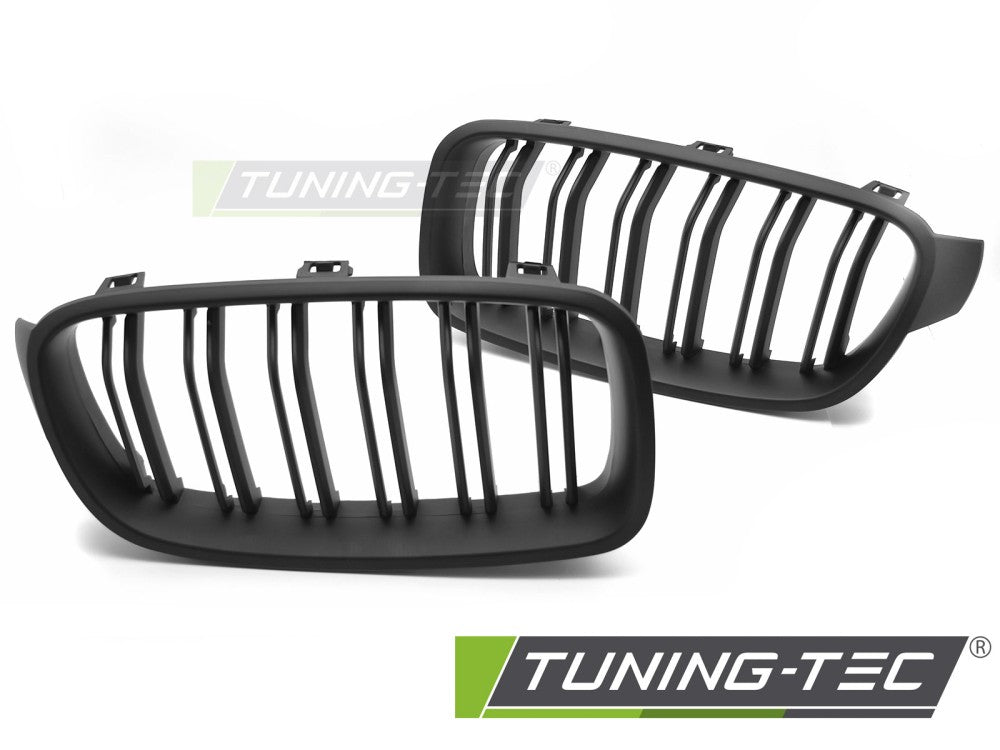 Sportgrill Sportausführung Schwarz matt Doppelsteg passend für BMW F30 / F31 11-18