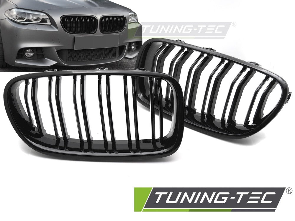 Sportgrill Sportausführung Schwarz glänzend Doppelsteg passend für BMW F10 / F11 10-16