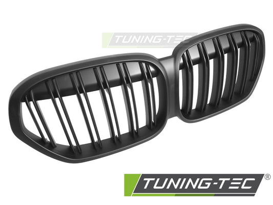 Sportgrill Sportausführung Schwarz matt Doppelsteg passend für BMW X1 F48 LCI 20-22