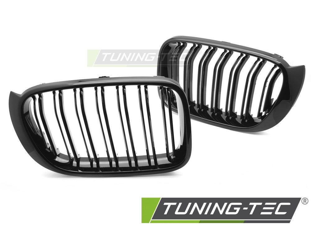 Sportgrill Sportausführung Schwarz glänzend Doppelsteg passend für BMW X3 F25 LCI 14-17 / X4 F26 14-18