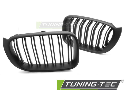 Sportgrill Sportausführung Schwarz matt Doppelsteg passend für BMW X3 F25 LCI 14-17 / X4 F26 14-18