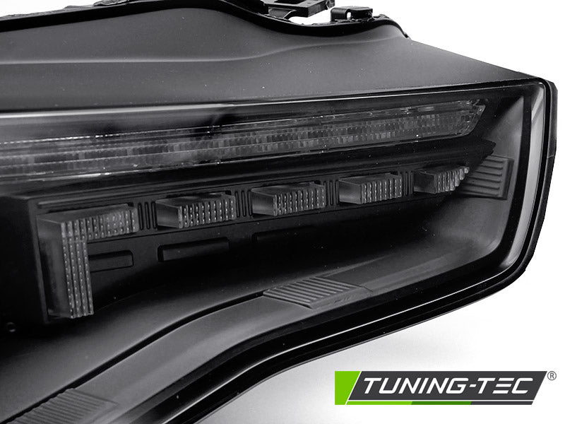 Scheinwerfer HALOGEN LED Schwarz SEQ passend für AUDI A5 11-16