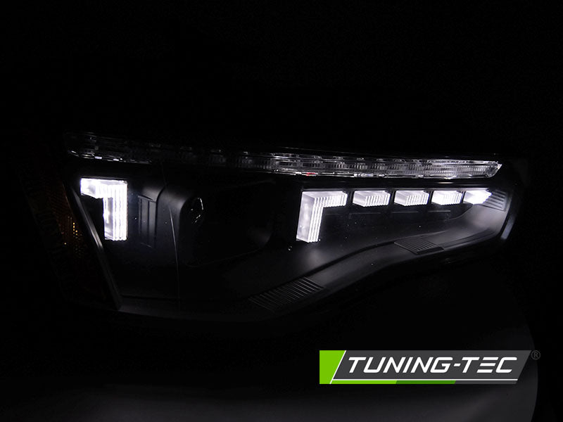 Scheinwerfer HALOGEN LED Schwarz SEQ passend für AUDI A5 11-16
