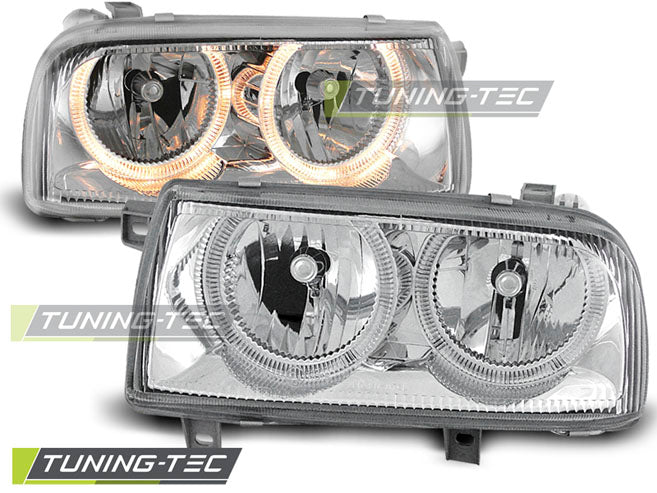 Scheinwerfer Angel Eyes Chrom passend für VW VENTO 01.92-08.98
