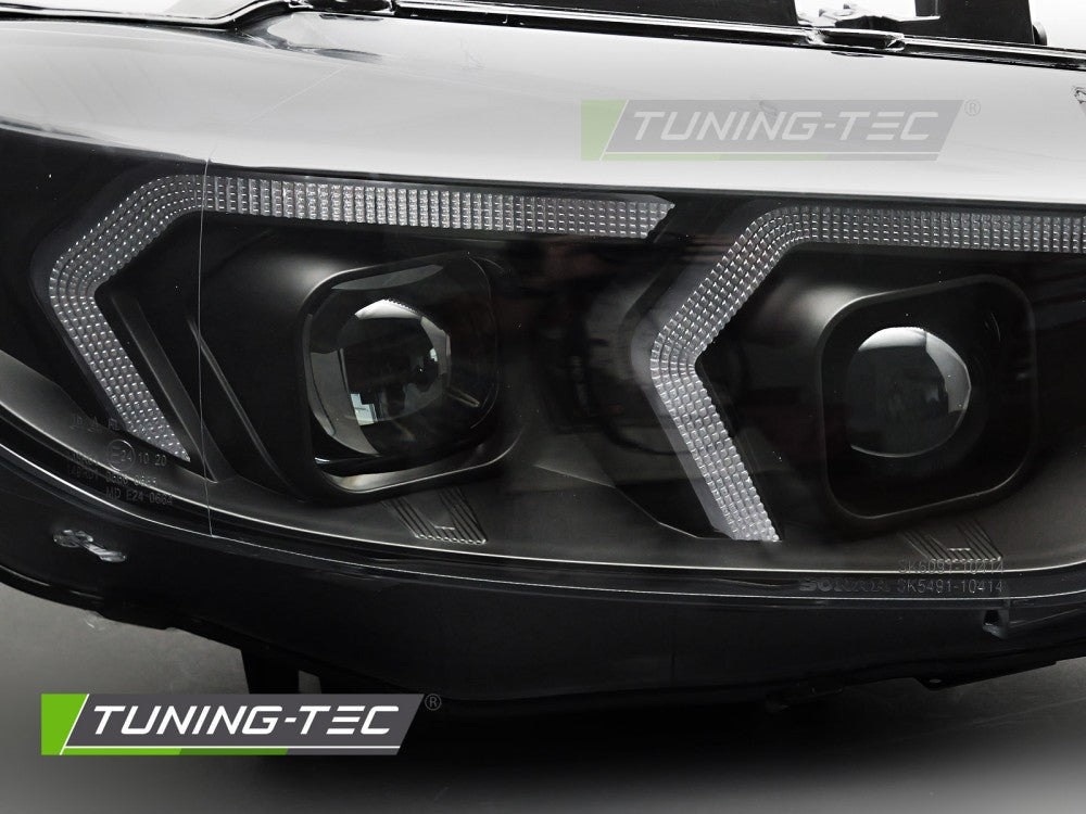 Scheinwerfer LED Schwarz LED-Tagfahrlicht passend für BMW F32 / F33 13-17