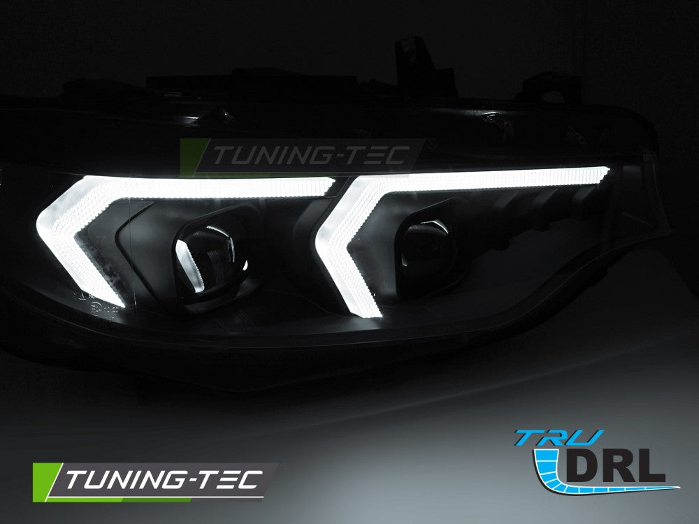 Scheinwerfer LED Schwarz LED-Tagfahrlicht passend für BMW F32 / F33 13-17