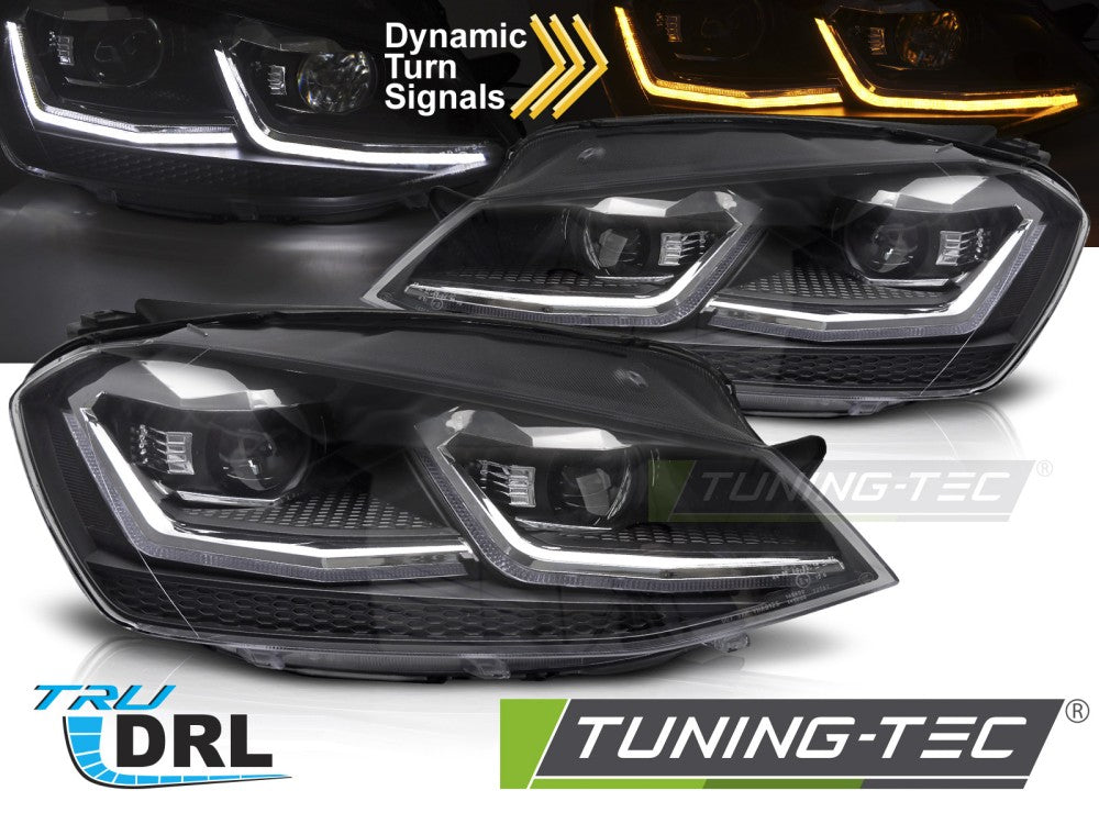 Scheinwerfer LED SILVER SEQ LED-Tagfahrlicht passend für VW GOLF VII 13-17