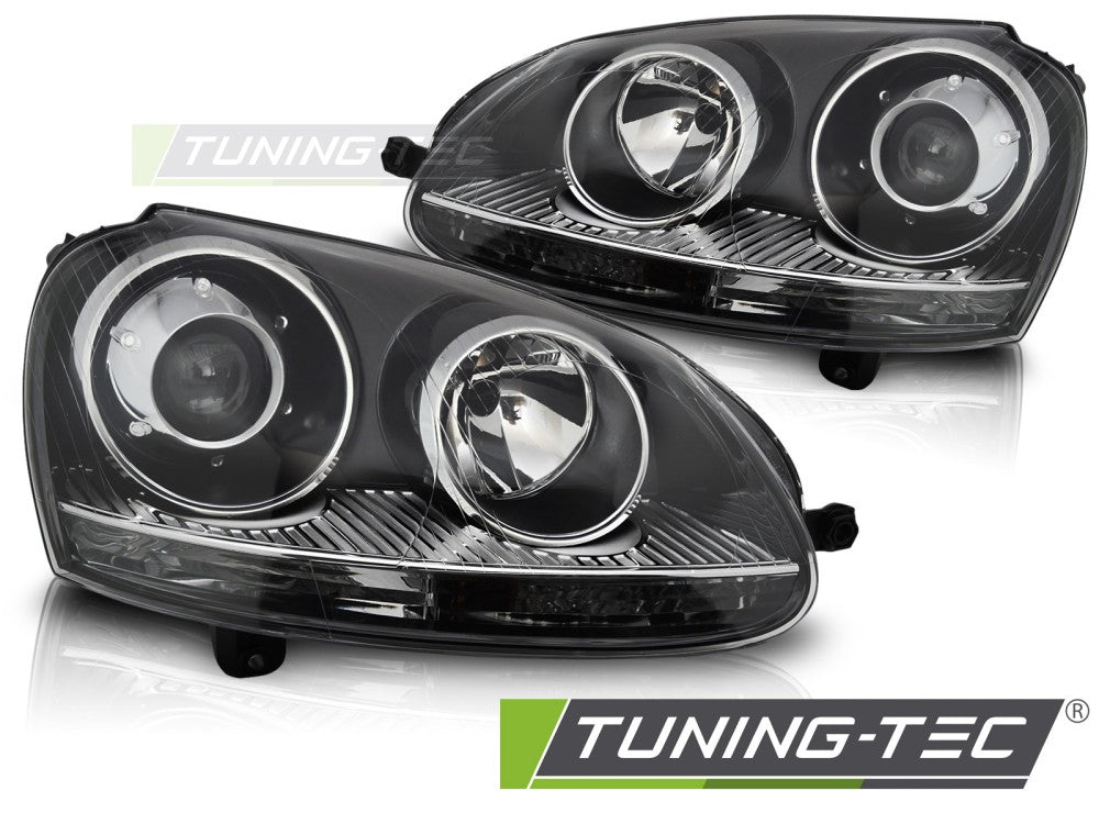 Scheinwerfer Schwarz passend für VW GOLF V 03-09