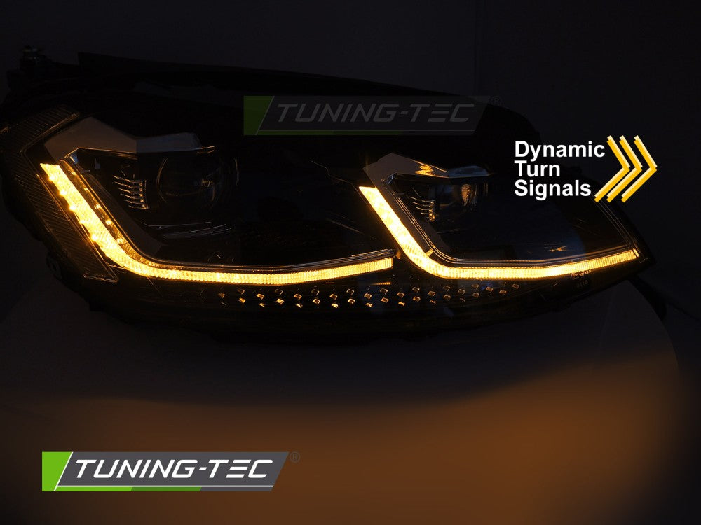 Scheinwerfer SILVER LED SEQ LED-Tagfahrlicht passend für VW GOLF VII 17-19