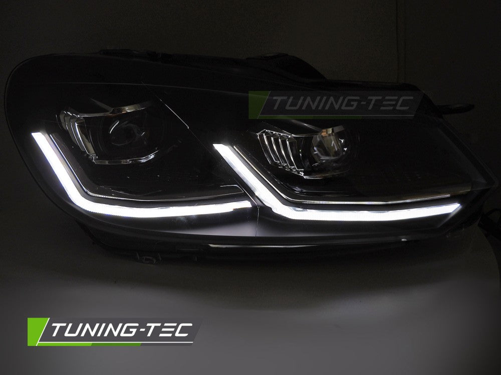 Scheinwerfer Voll-LED SILVER LED-Tagfahrlicht SEQ passend für VW GOLF 6 08-12