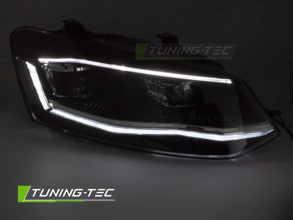 Scheinwerfer LED SILVER LED-Tagfahrlicht SEQ passend für VW POLO 6R 09-17