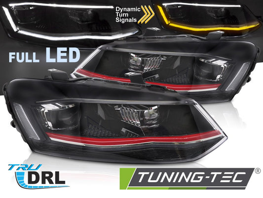 Scheinwerfer Voll-LED RED LED-Tagfahrlicht SEQ passend für VW POLO 6R 09-17