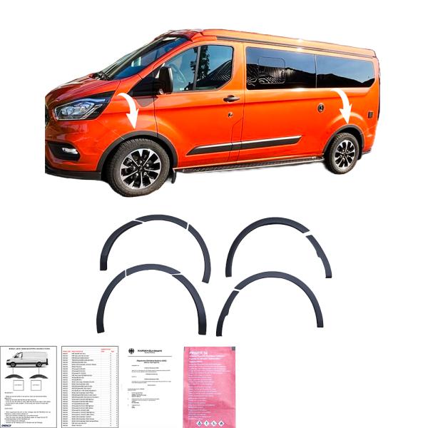Radlaufschutz Radlaufleisten kompatibel mit passend für FORD Transit Custom ab 2018 bis 2023