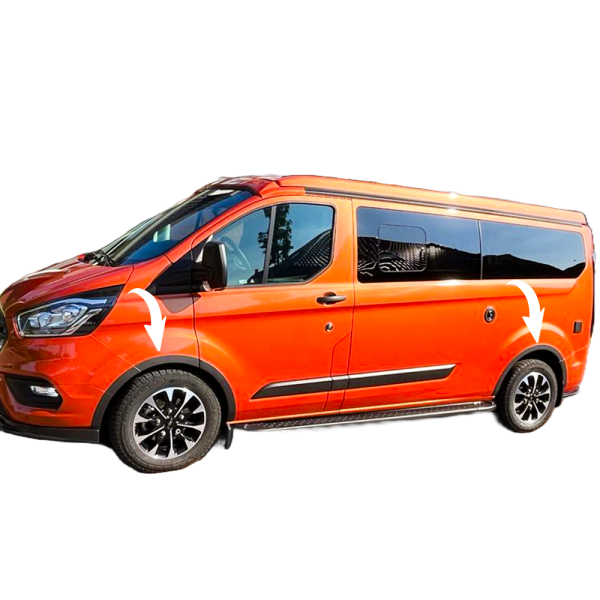 Radlaufschutz Radlaufleisten kompatibel mit passend für FORD Transit Custom ab 2018 bis 2023