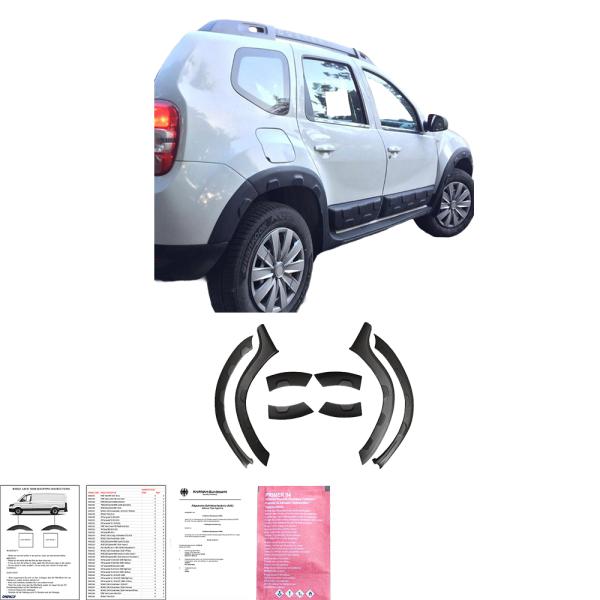 Radlaufschutz Raflaufleisten kompatibel mit passend für DACIA Duster 2010 bis 2017 Offroad