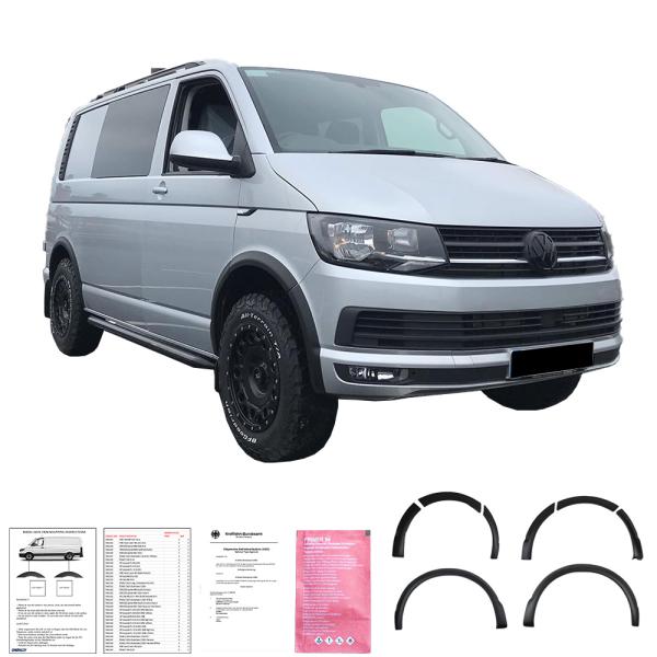 Radlaufschutz Radlaufleisten kompatibel mit passend für VW Transporter T6 2015 2019 mit ABE
