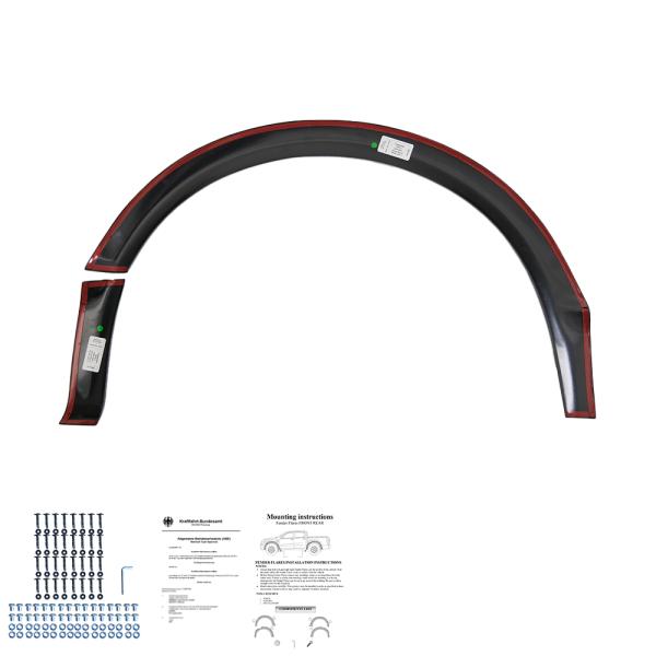Radlaufleisten Radlaufschutz Radlaufabdeckung / Radlaufverbreiterung Set passend für VW T5 + T5.1 Transporter schwarz matt mit ABE