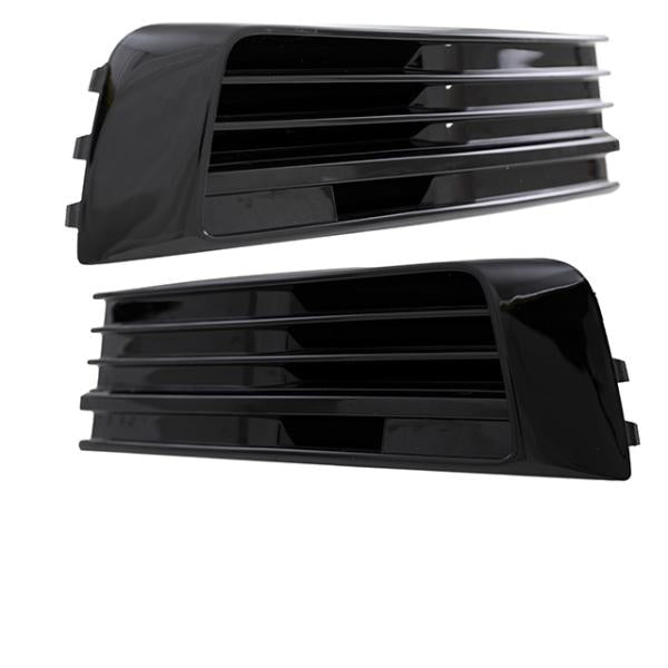 Gitter Grill Set Einsatz Stoßstange vorne Hochglanz Schwarz passend für VW T6 2015-2019