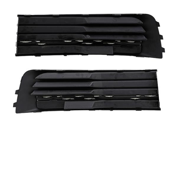 Gitter Grill Set Einsatz Stoßstange vorne Hochglanz Schwarz passend für VW T6 2015-2019