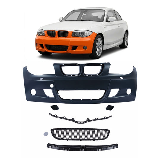 Frontstoßstange mit SRA passend für BMW 1er (E81 E87 E82 E88) 2004-2013 – Ansicht 1