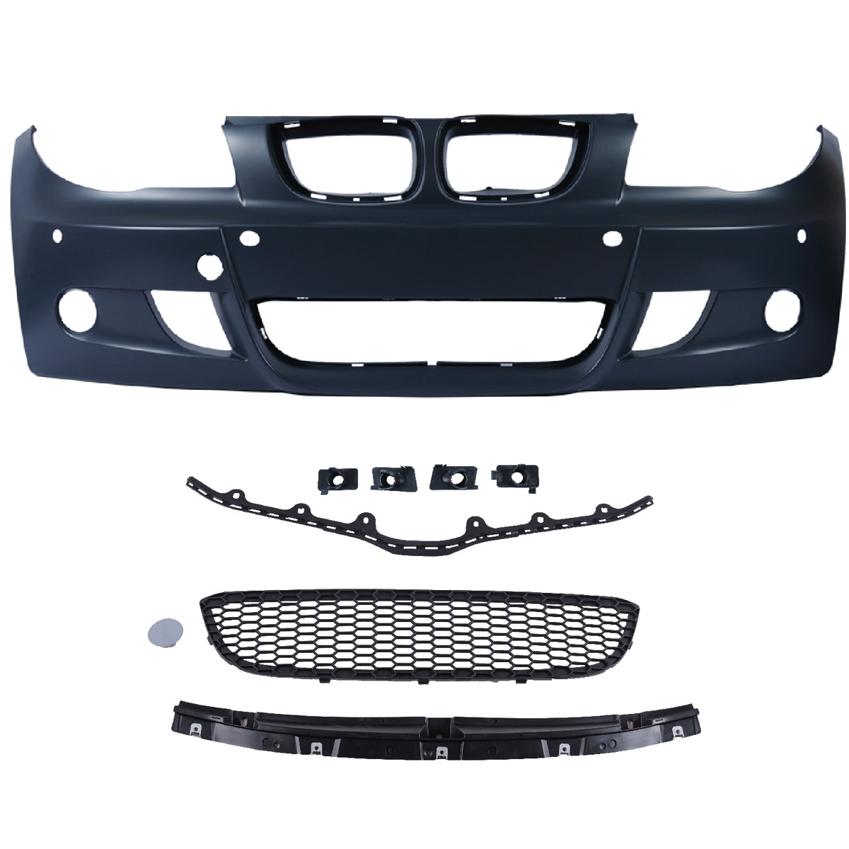 Frontstoßstange Sport mit PDC passend für BMW 1er (E81 E82 E87 E88) 2004-2013 – Ansicht 2