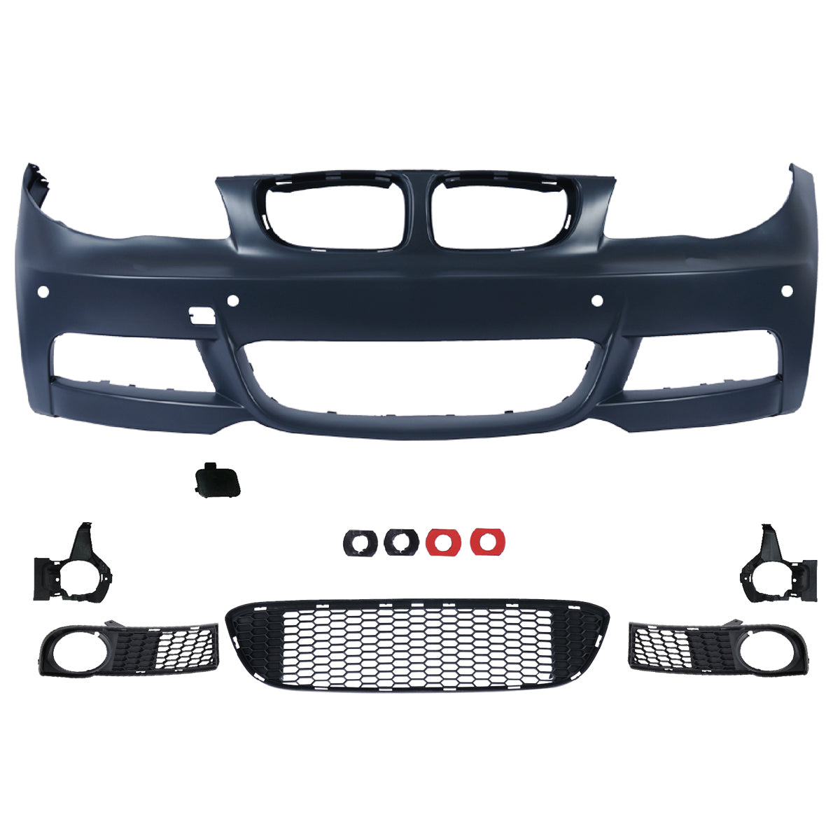 Frontstoßstange Sport mit PDC passend für BMW 1er E81 E87 E82 E88 2004-2013 – Ansicht 2