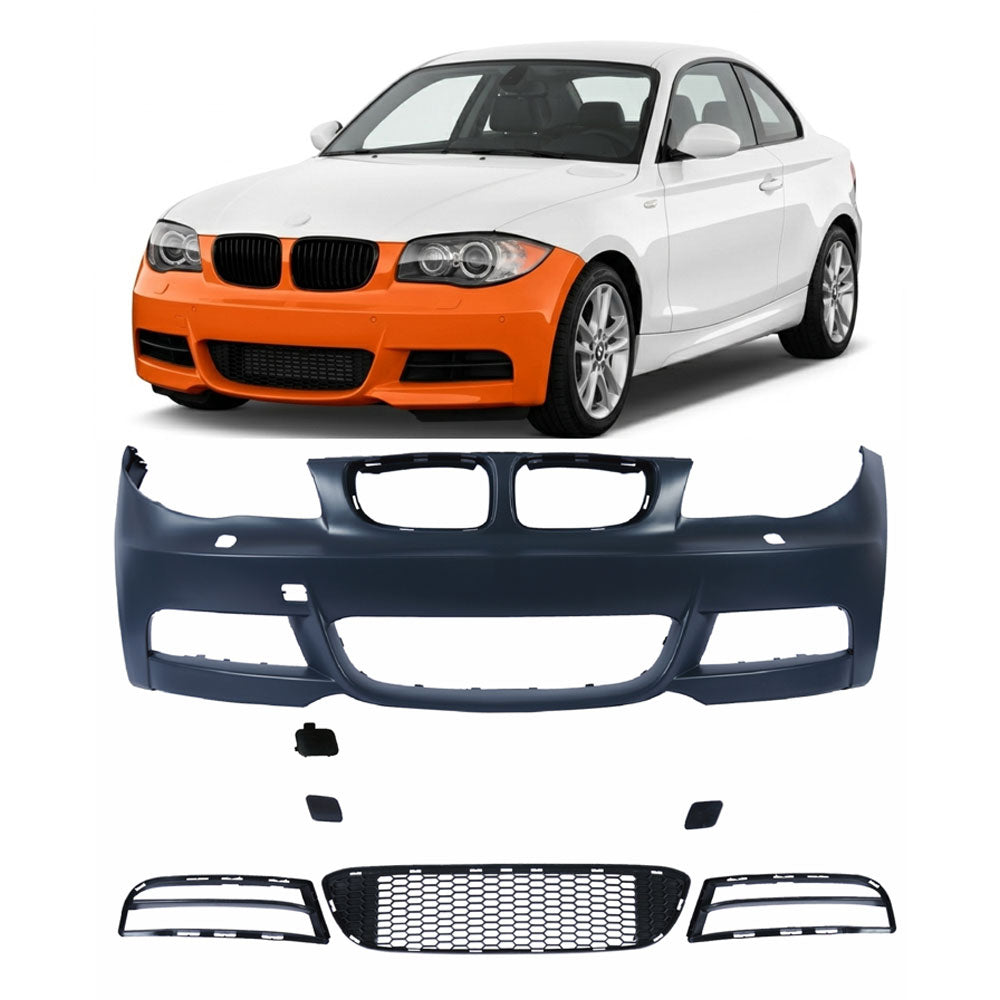 Frontstoßstange Sport mit PDC passend für BMW 1er (E81 E82 E87 E88) 2004-2013 – Ansicht 1