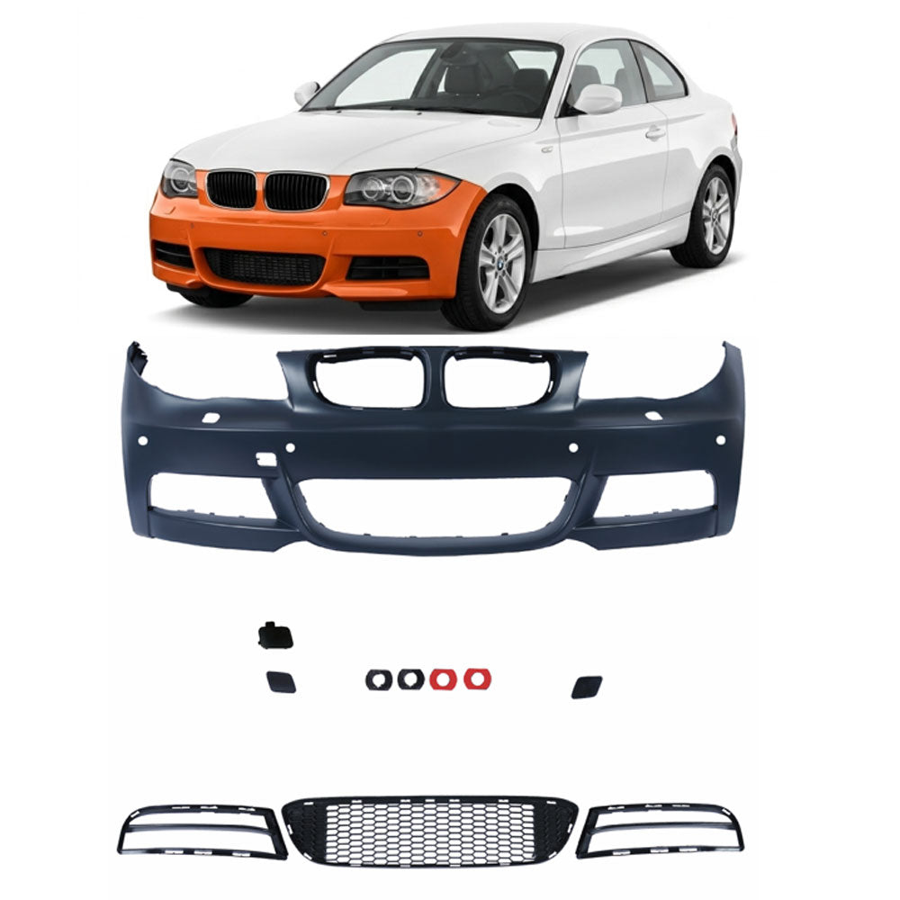 Frontstoßstange Sport mit PDC mit SRA passend für BMW 1er E81 E87 E82 E88 2004-2013 – Ansicht 1
