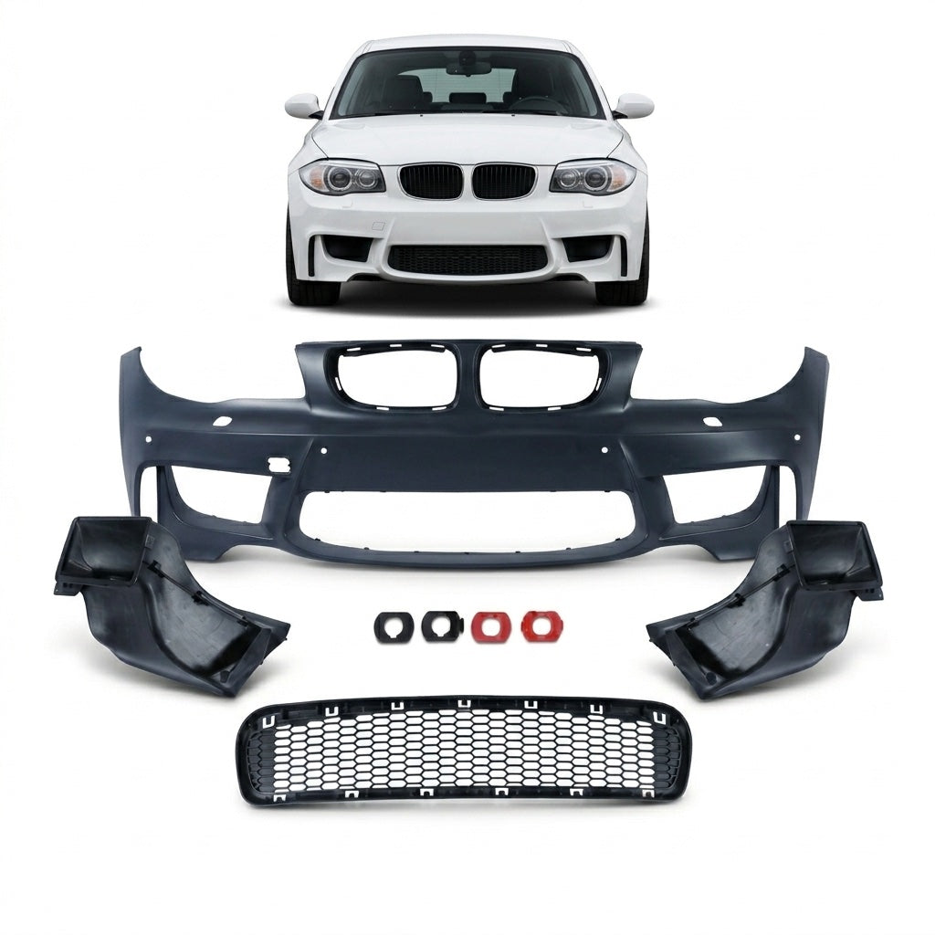 Frontstoßstange mit PDC mit SRA passend für BMW 1er E81 E82 E87 E88 2004-2013 – Ansicht 1
